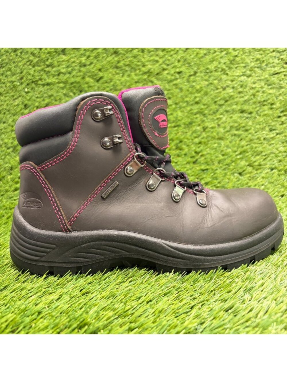 Avenger Framer Womens Size 6D Brown Waterproof Composite Toe Safety Work Boots